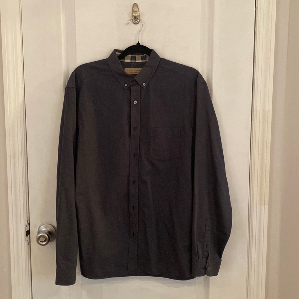 Burberry London mens chambray shirt